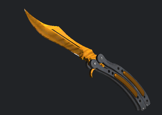 (BUTTERFLY KNIFE Tiger Tooth) - $450