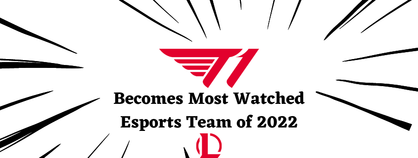 T1 Becomes the most watched esports team of 2022