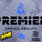 Blast Premier Spring Groups logo showing Navi vs NIP